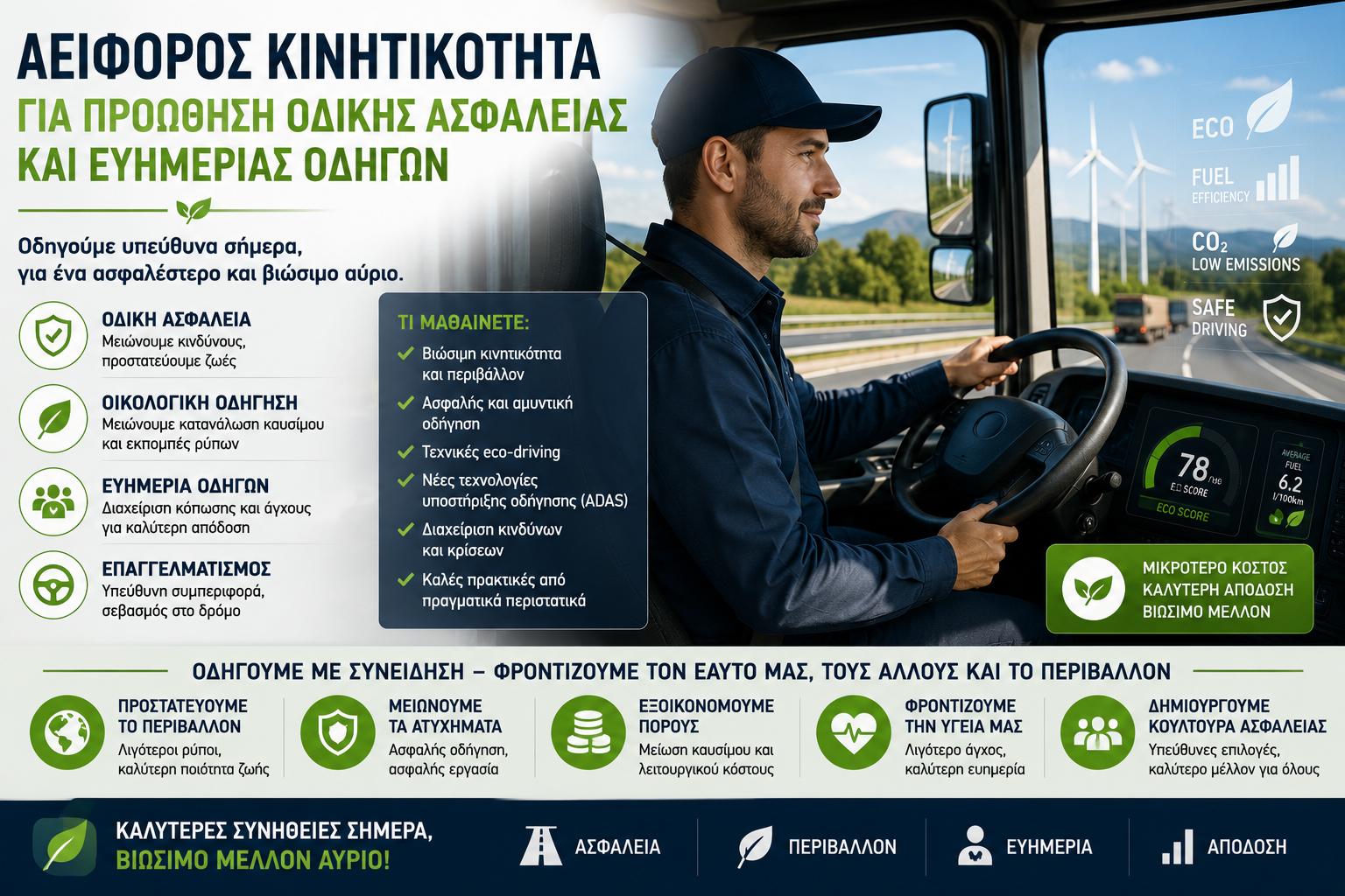 ΑΕΙΦΟΡΟΣ ΚΙΝΗΤΙΚΟΤΗΤΑ ΓΙΑ ΠΡΟΩΘΗΣΗ ΟΔΙΚΗΣ ΑΣΦΑΛΕΙΑΣ ΚΑΙ ΕΥΗΜΕΡΙΑΣ ΟΔΗΓΩΝ